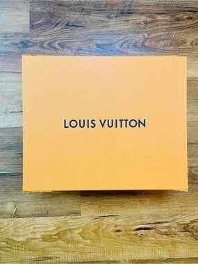 Large Louis Vuitton Orange Signature Box for gift or storage